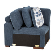 9624BU*42RLC 4-Piece Sectional with Left Chaise and Pull-out Bed - 9624BU*42RLC