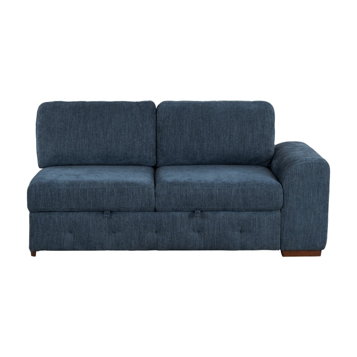 9624BU*42RLC 4-Piece Sectional with Left Chaise and Pull-out Bed - 9624BU*42RLC