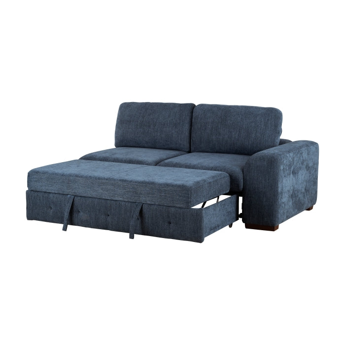 9624BU*42RLC 4-Piece Sectional with Left Chaise and Pull-out Bed - 9624BU*42RLC