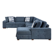 9624BU*52L1ACRC (5)5-Piece Sectional with Right Chaise and Pull-out Bed - 9624BU*52L1ACRC