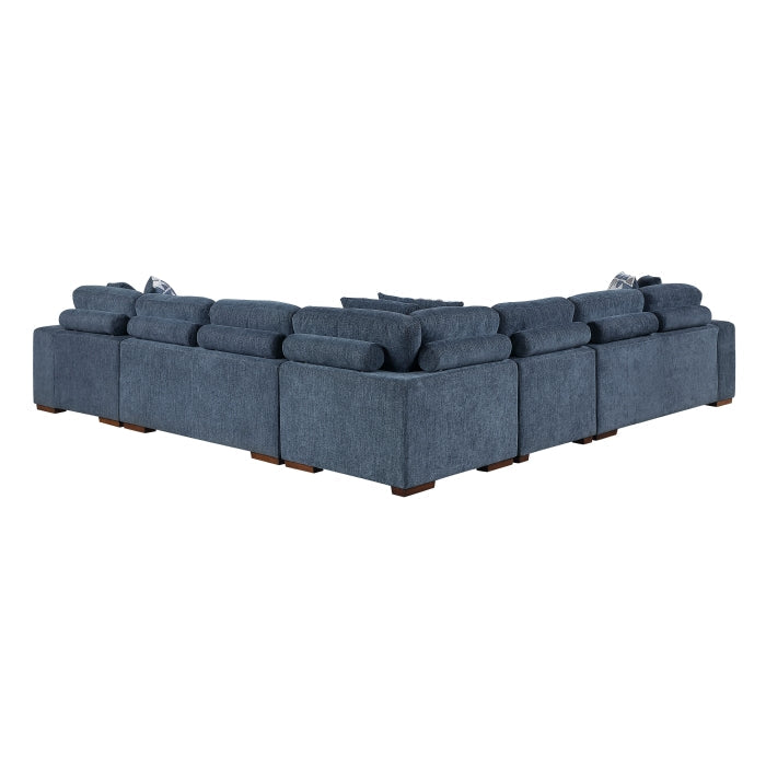 9624BU*52L1ACRC (5)5-Piece Sectional with Right Chaise and Pull-out Bed - 9624BU*52L1ACRC