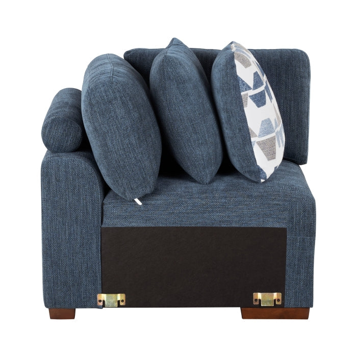 9624BU*52L1ACRC (5)5-Piece Sectional with Right Chaise and Pull-out Bed - 9624BU*52L1ACRC