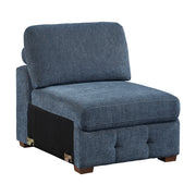 9624BU*52L1ACRC (5)5-Piece Sectional with Right Chaise and Pull-out Bed - 9624BU*52L1ACRC
