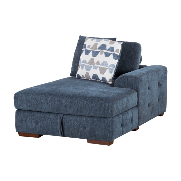 9624BU*52L1ACRC (5)5-Piece Sectional with Right Chaise and Pull-out Bed - 9624BU*52L1ACRC