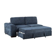 9624BU*52LRC 5-Piece Sectional with Right Chaise, Pull-out Bed and Ottoman - 9624BU*52LRC