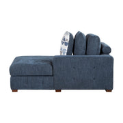 9624BU*52LRC 5-Piece Sectional with Right Chaise, Pull-out Bed and Ottoman - 9624BU*52LRC