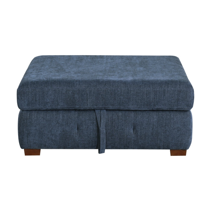 9624BU*52LRC 5-Piece Sectional with Right Chaise, Pull-out Bed and Ottoman - 9624BU*52LRC