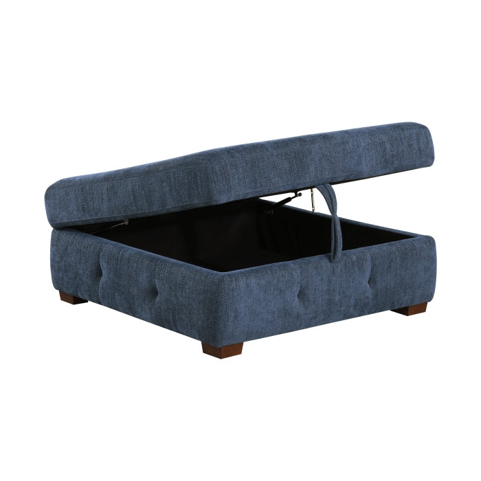 9624BU*52LRC 5-Piece Sectional with Right Chaise, Pull-out Bed and Ottoman - 9624BU*52LRC