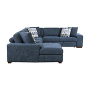 9624BU*5LC2R 5-Piece Sectional with Left Chaise, Pull-out Bed and Ottoman - 9624BU*5LC2R