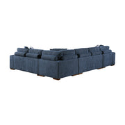 9624BU*5LC2R 5-Piece Sectional with Left Chaise, Pull-out Bed and Ottoman - 9624BU*5LC2R