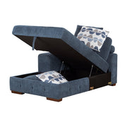 9624BU*5LC2R 5-Piece Sectional with Left Chaise, Pull-out Bed and Ottoman - 9624BU*5LC2R