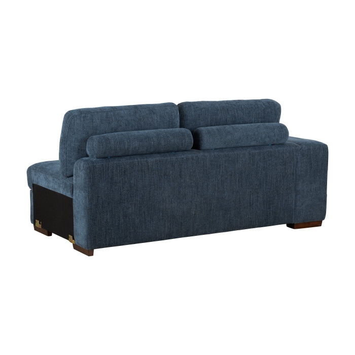 9624BU*62L1ACRCOT (6)6-Piece Sectional with Right Chaise, Pull-out Bed and Ottoman - 9624BU*62L1ACRCOT