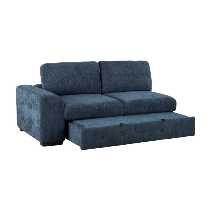 9624BU*62L1ACRCOT (6)6-Piece Sectional with Right Chaise, Pull-out Bed and Ottoman - 9624BU*62L1ACRCOT