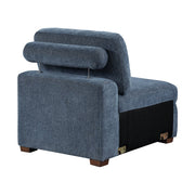 9624BU*62L1ACRCOT (6)6-Piece Sectional with Right Chaise, Pull-out Bed and Ottoman - 9624BU*62L1ACRCOT