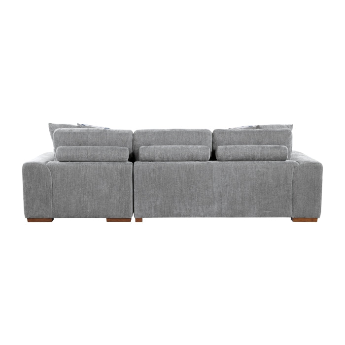 9624GY*22LRC 2-Piece Sectional with Right Chaise and Pull-out Bed - 9624GY*22LRC
