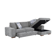 9624GY*22LRC 2-Piece Sectional with Right Chaise and Pull-out Bed - 9624GY*22LRC