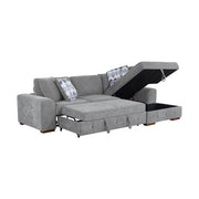 9624GY*22LRC 2-Piece Sectional with Right Chaise and Pull-out Bed - 9624GY*22LRC