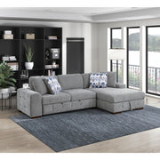 9624GY*22LRC 2-Piece Sectional with Right Chaise and Pull-out Bed - 9624GY*22LRC