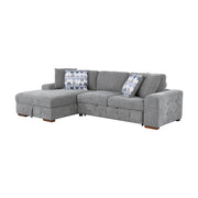 9624GY*2LC2R 2-Piece Sectional with Left Chaise and Pull-out Bed - 9624GY*2LC2R