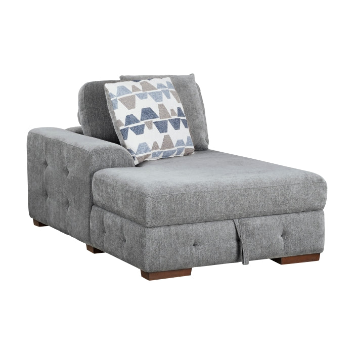 9624GY*2LC2R 2-Piece Sectional with Left Chaise and Pull-out Bed - 9624GY*2LC2R
