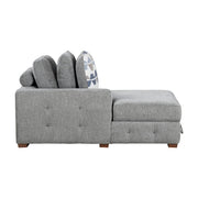 9624GY*2LC2R 2-Piece Sectional with Left Chaise and Pull-out Bed - 9624GY*2LC2R