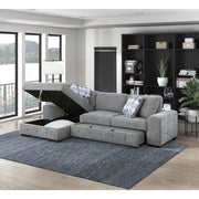 9624GY*2LC2R 2-Piece Sectional with Left Chaise and Pull-out Bed - 9624GY*2LC2R