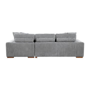 9624GY*32LRC 3-Piece Sectional with Right Chaise, Pull-out Bed and Ottoman - 9624GY*32LRC