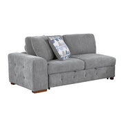 9624GY*32LRC 3-Piece Sectional with Right Chaise, Pull-out Bed and Ottoman - 9624GY*32LRC