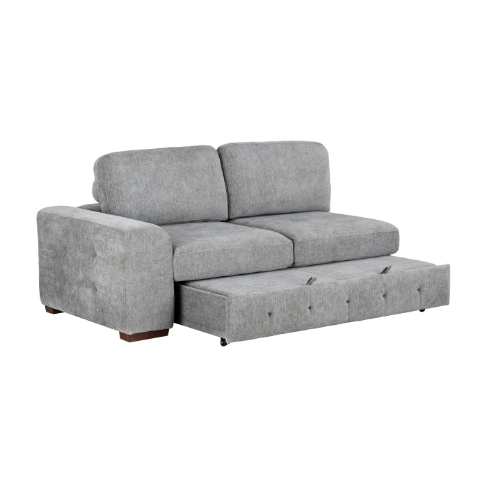 9624GY*32LRC 3-Piece Sectional with Right Chaise, Pull-out Bed and Ottoman - 9624GY*32LRC