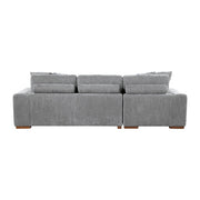 9624GY*3LC2R 3-Piece Sectional with Left Chaise, Pull-out Bed and Ottoman - 9624GY*3LC2R