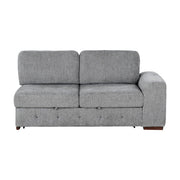 9624GY*3LC2R 3-Piece Sectional with Left Chaise, Pull-out Bed and Ottoman - 9624GY*3LC2R