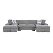 9624GY*3LCRC (3)3-Piece Sectional with Left and Right Chaise - 9624GY*3LCRC