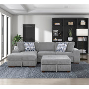 9624GY-4 Storage Ottoman - 9624GY-4
