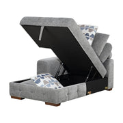 9624GY*42RLC 4-Piece Sectional with Left Chaise and Pull-out Bed - 9624GY*42RLC