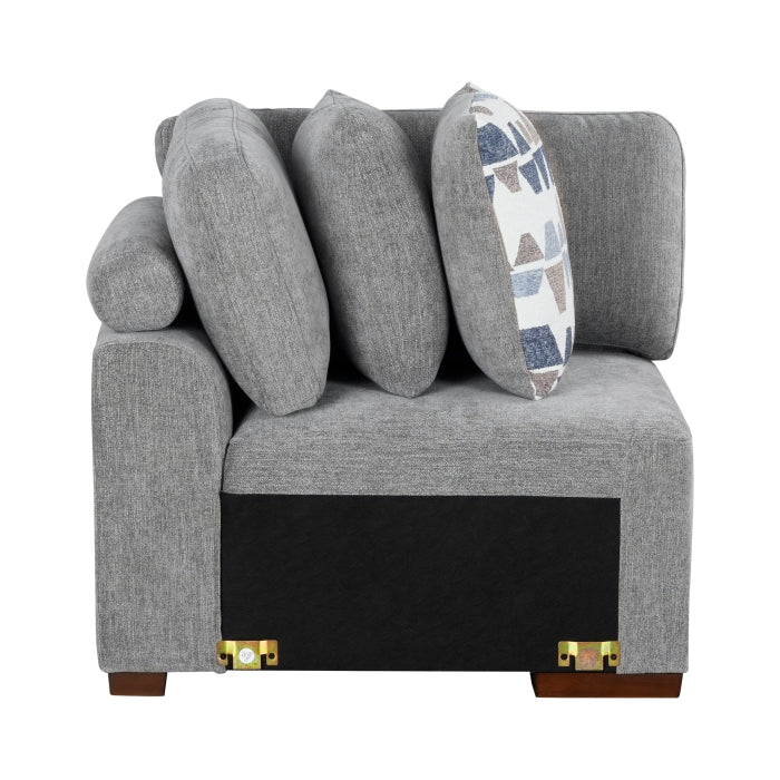 9624GY*42RLC 4-Piece Sectional with Left Chaise and Pull-out Bed - 9624GY*42RLC