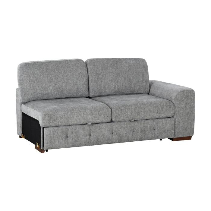 9624GY*42RLC 4-Piece Sectional with Left Chaise and Pull-out Bed - 9624GY*42RLC
