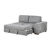 9624GY*42RLC 4-Piece Sectional with Left Chaise and Pull-out Bed - 9624GY*42RLC