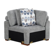 9624GY*52L1ACRC (5)5-Piece Sectional with Right Chaise and Pull-out Bed - 9624GY*52L1ACRC