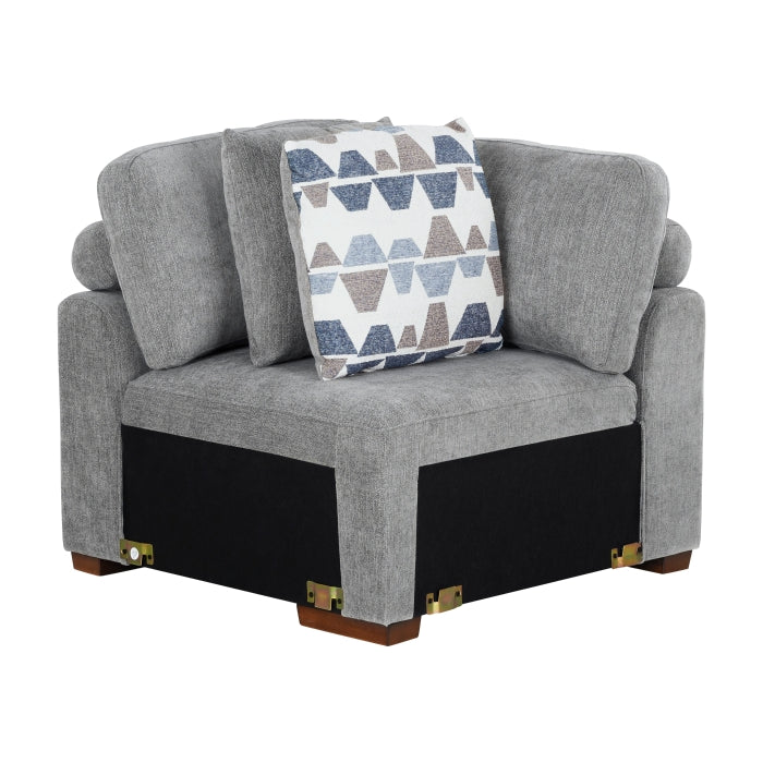 9624GY*52L1ACRC (5)5-Piece Sectional with Right Chaise and Pull-out Bed - 9624GY*52L1ACRC