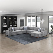 9624GY*52L1ACRC (5)5-Piece Sectional with Right Chaise and Pull-out Bed - 9624GY*52L1ACRC