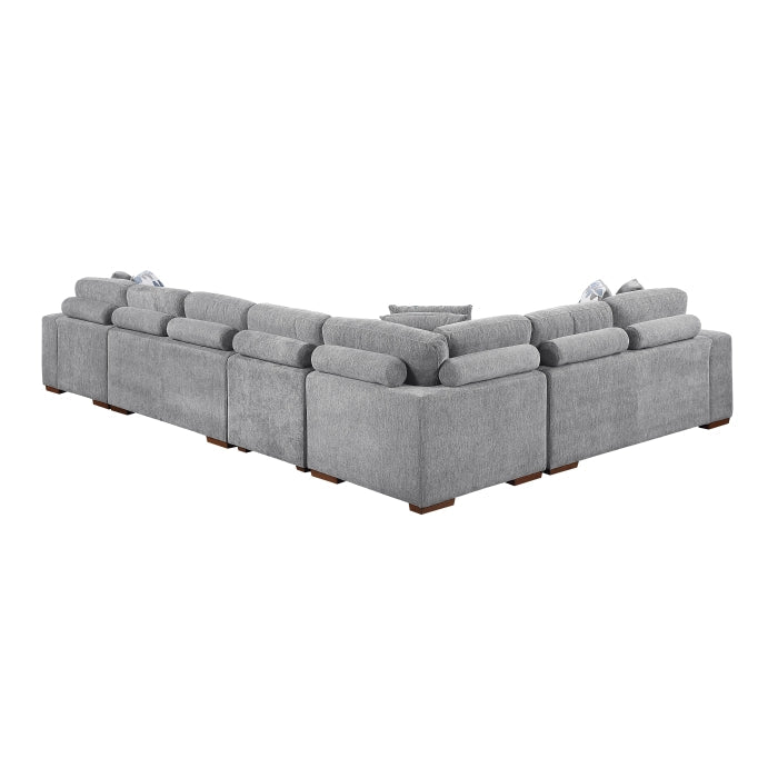 9624GY*52L1ACRC (5)5-Piece Sectional with Right Chaise and Pull-out Bed - 9624GY*52L1ACRC