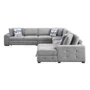 9624GY*52L1ACRC (5)5-Piece Sectional with Right Chaise and Pull-out Bed - 9624GY*52L1ACRC