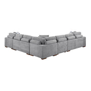 9624GY*52L1ACRC (5)5-Piece Sectional with Right Chaise and Pull-out Bed - 9624GY*52L1ACRC