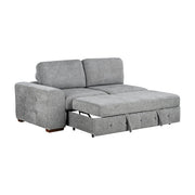 9624GY*52LRC 5-Piece Sectional with Right Chais, Pull-out Bed and Ottoman - 9624GY*52LRC