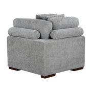 9624GY*52LRC 5-Piece Sectional with Right Chais, Pull-out Bed and Ottoman - 9624GY*52LRC