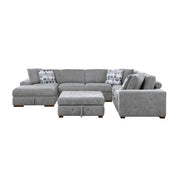 9624GY*5LC2R 5-Piece Sectional with Left Chaise, Pull-out Bed and Ottoman - 9624GY*5LC2R