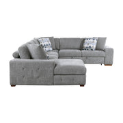 9624GY*5LC2R 5-Piece Sectional with Left Chaise, Pull-out Bed and Ottoman - 9624GY*5LC2R