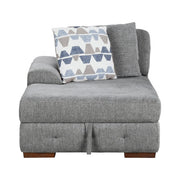 9624GY*5LC2R 5-Piece Sectional with Left Chaise, Pull-out Bed and Ottoman - 9624GY*5LC2R