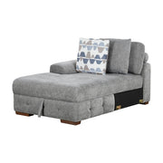 9624GY*5LC2R 5-Piece Sectional with Left Chaise, Pull-out Bed and Ottoman - 9624GY*5LC2R