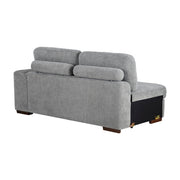 9624GY*5LC2R 5-Piece Sectional with Left Chaise, Pull-out Bed and Ottoman - 9624GY*5LC2R